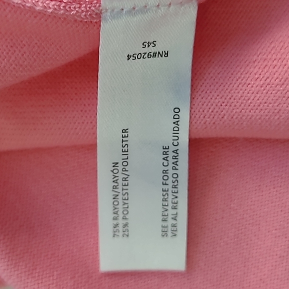 Pink Turtleneck Sweater with Silver Bead Embellishments | Size XL | NWT - Picture 9 of 9